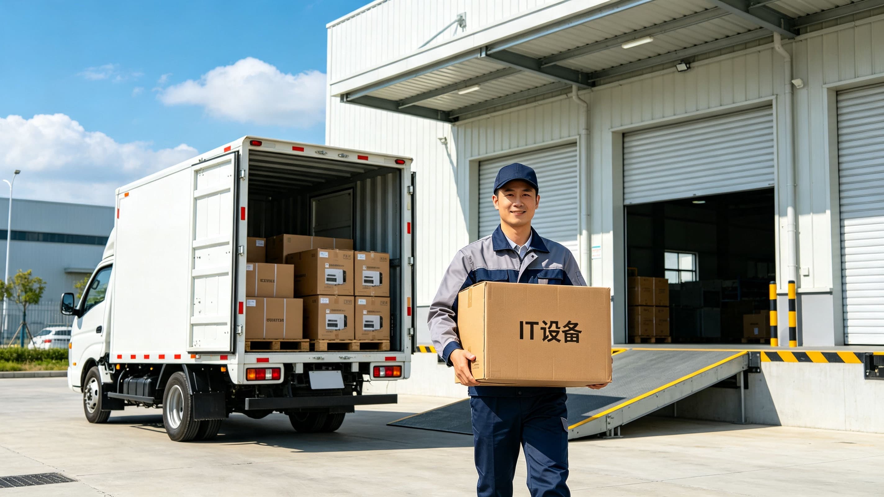 IT equipment packaged for delivery